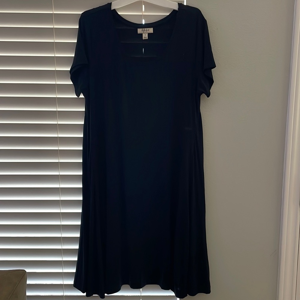 Style & Co black T-shirt dress